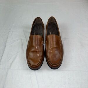Rockport Tan Leather Slip-On Loafers